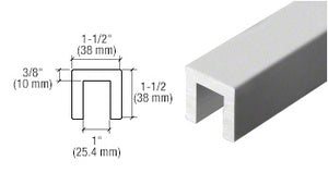 CRL-Blumcraft® 3243 Series 1-1/2" x 1-1/2" Extruded Aluminum Cap Rail