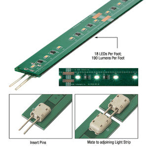 CRL White 12" Long LED Strip Light (Sample Kit)