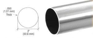 CRL Stainless 2" Diameter Round .050" Tubing - 236"