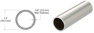 CRL 316 Stainless 1-1/2" Schedule 40 Pipe Rail Tubing - 120"