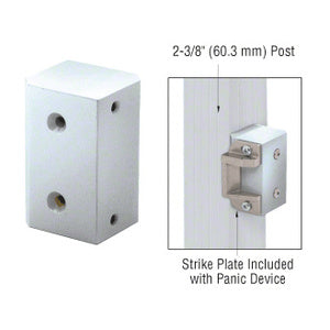 CRL Aluminum Surface Mount Strike Plate Block