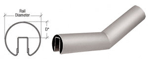 CRL Stainless 32 Degree Lower Incline Corner for 2-1/2" Diameter Railing