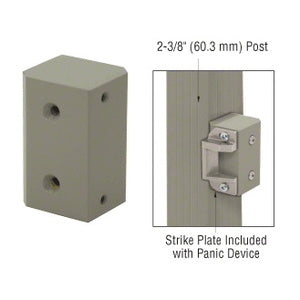 CRL Aluminum Surface Mount Strike Plate Block