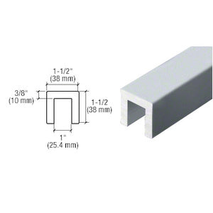 CRL-Blumcraft® 3243 Series 1-1/2" x 1-1/2" Extruded Aluminum Cap Rail