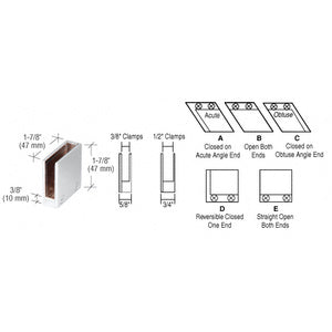 CRL 3/8" 90 Degree Straight End Clamp Type "D" Stair and Walkway Railings