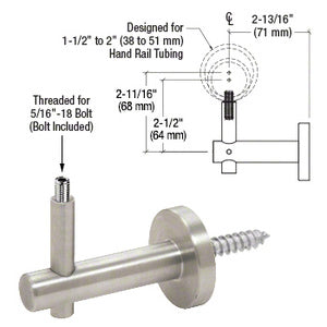 CRL Coastal Series Wall Mounted Hand Rail Bracket