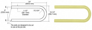 CRL Quick Connect Looped Hand Rail Return for 1-1/2" Diameter Tubing