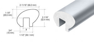 CRL-Blumcraft® 376 Series Elliptical Aluminum Cap Rail