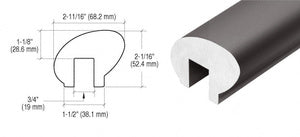 CRL-Blumcraft® 376 Series Elliptical Aluminum Cap Rail