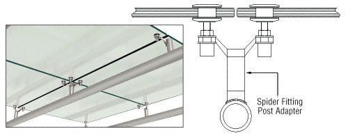 2" x 4-1/8" Spider Fitting Post Adaptor