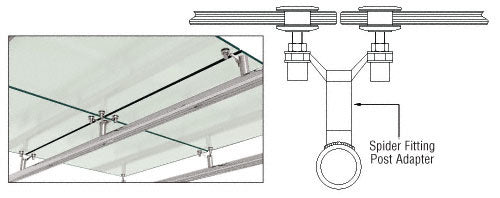 2" x 2-1/8" Spider Fitting Post Adaptor