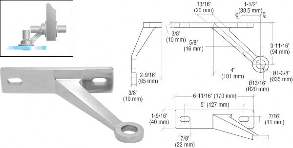 Spider Frame Support Heavy-Duty Spider Fitting Single Left Arm Wall Mount Frame Spider