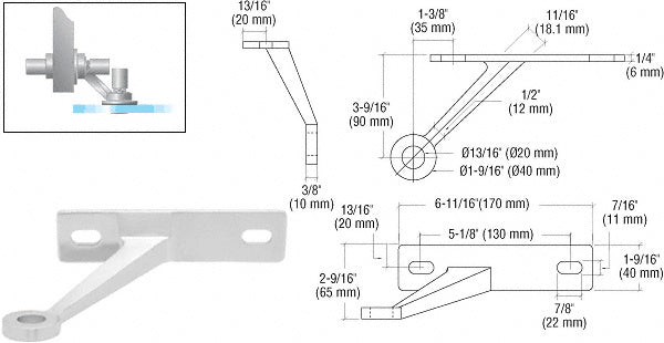 Spider Frame Support Regular Duty Spider Fitting Single Arm Wall Mount Frame