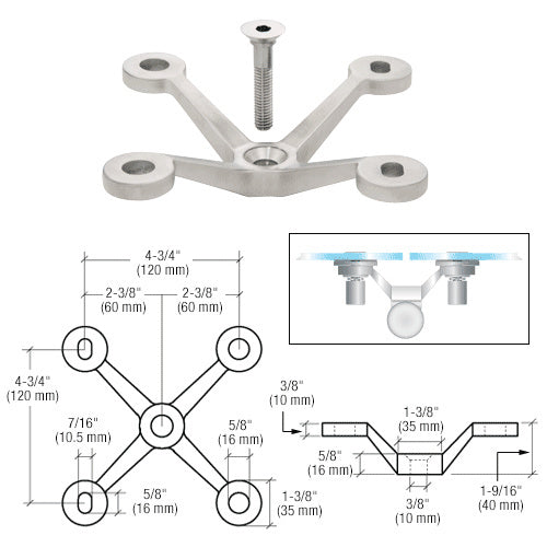 Spider Rigging Pvc Setup Four Arm Spider Fitting 'V' Post Mount