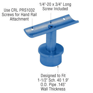 CRL Brushed Stainless 1.9" Round Post P-Series Swivel Standoff Saddle