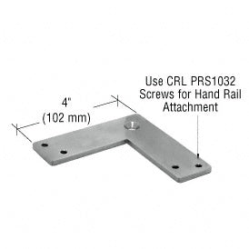 CRL Brushed Stainless 90 Degree Post P-Series Fixed Replacement Saddle