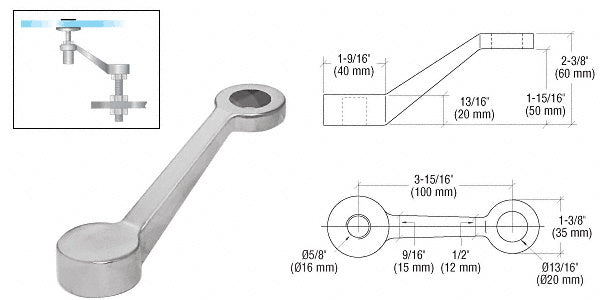 Regular Duty Single Arm Spider Fitting Column Mount