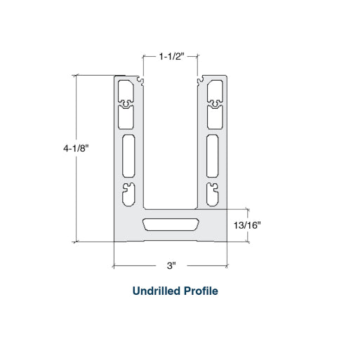 Base Shoe For 11/16" Laminated Glass