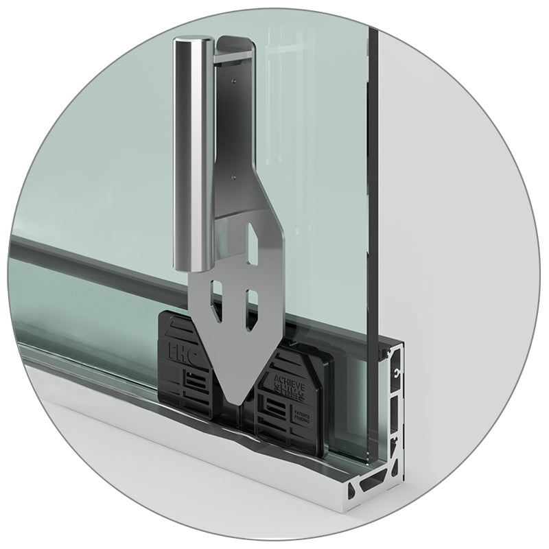 FHC Achieve Glass Rail Shim Set For 1/2" To 3/4" Glass - 10 Shim Sets Per Box