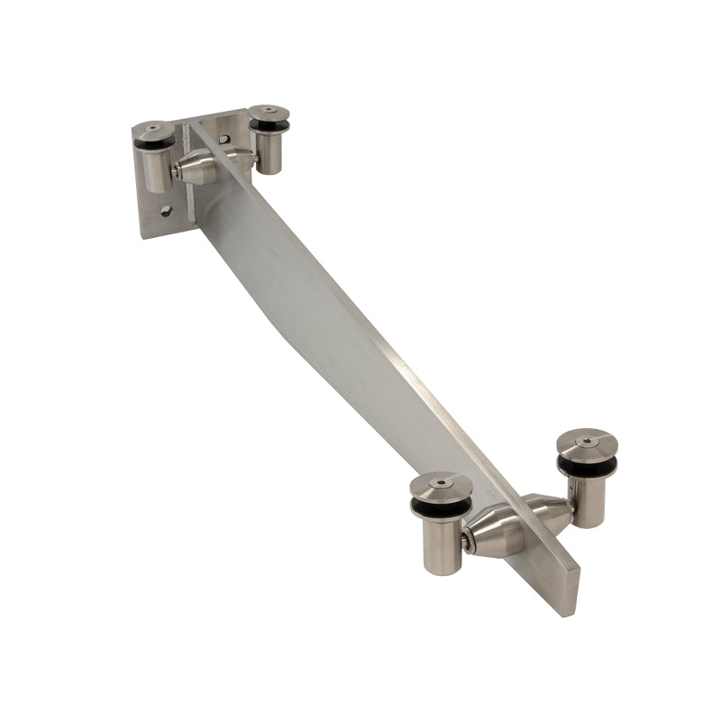 Glass Awning Bracket With 5 Degree Slope - 48" Long