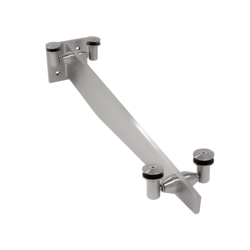 Glass Awning Bracket With 5 Degree Slope - 24" Long