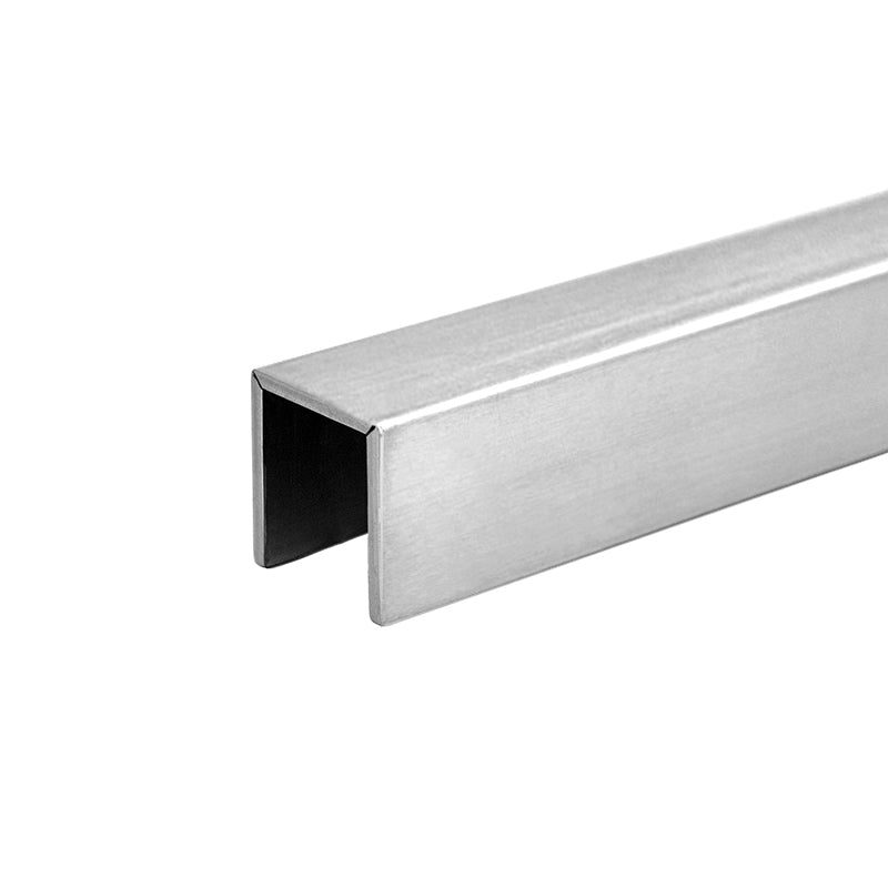 Steel V-Grooved Cap Rail 11 Gauge 1-5/16" x 1-1/4" x 1-5/16" 12' Stock Lengths