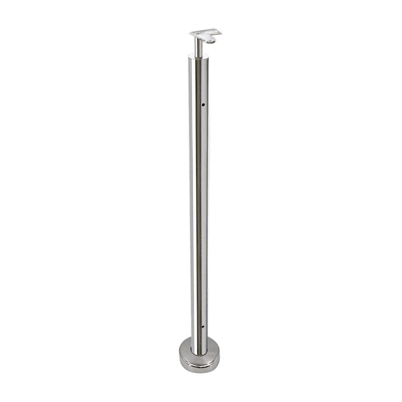 F1 Series Guardrail Post 1.9" Diameter Round 90 Degree - Corner Post