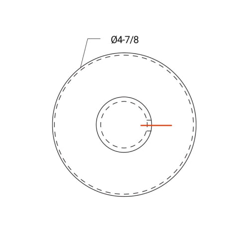 F1 Series Guardrail Post 1.9" Diameter Round - End Post