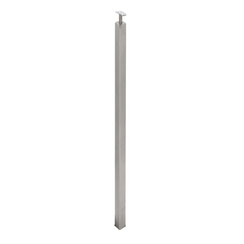 F2 Series Guardrail Post 2" Square Profile 54" Tall Blank Post With Swivel Or Fixed Saddle