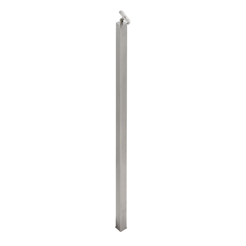 F2 Series Guardrail Post 2" Square Profile 54" Tall Blank Post With Swivel Or Fixed Saddle