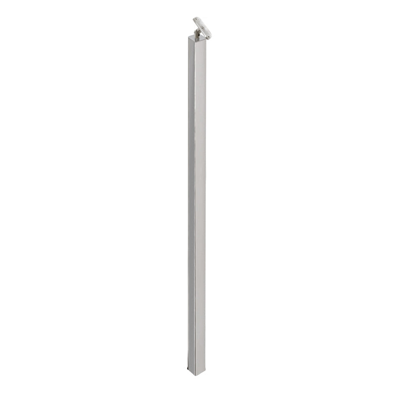 F2 Series Guardrail Post 2" Square Profile 54" Tall Blank Post With Swivel Or Fixed Saddle