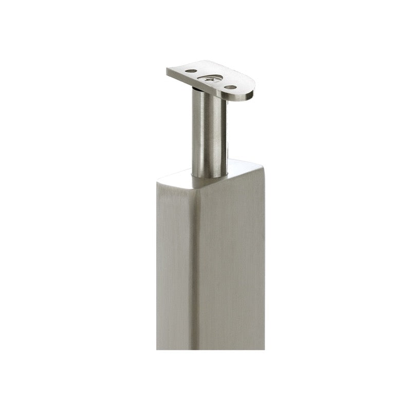 F3 Series Guardrail Post 1 x 2" Rectangular Profile 54" Tall Blank Post with Swivel or Fixed Saddle