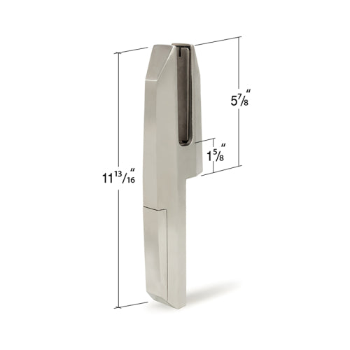 Frameless Fence Clamps Tilt Lock Adjustable Edge Mount For 1/2" - 11/16" Glass