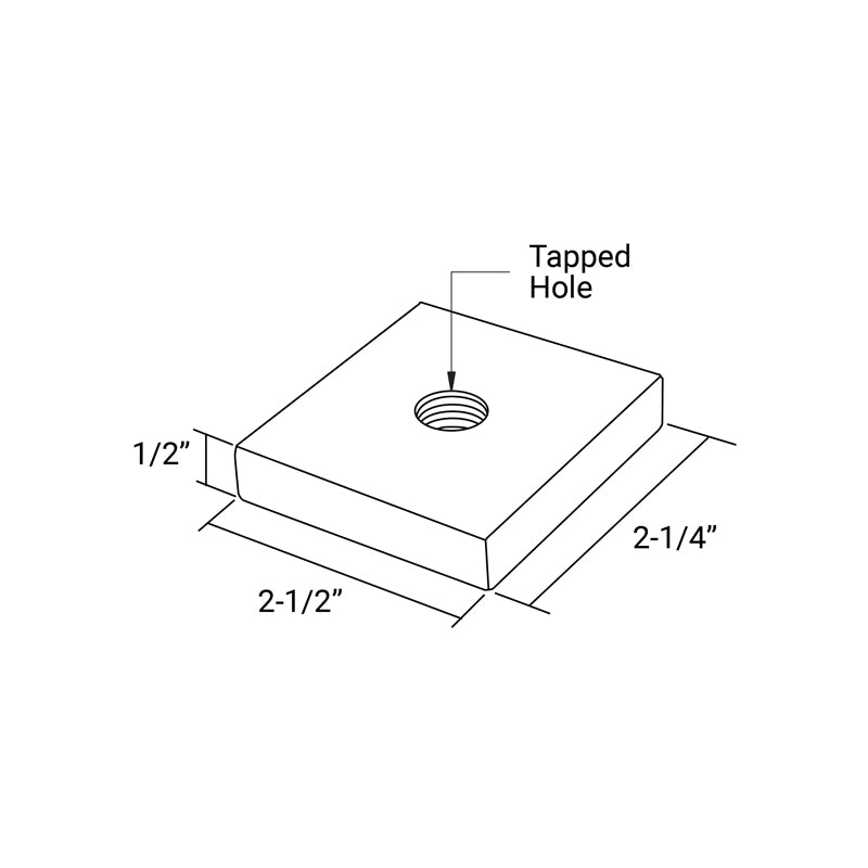 Base Shoe Weld Block 10pk - Steel