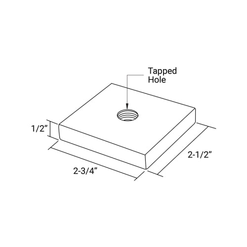 Base Shoe Weld Block 10pk - Steel