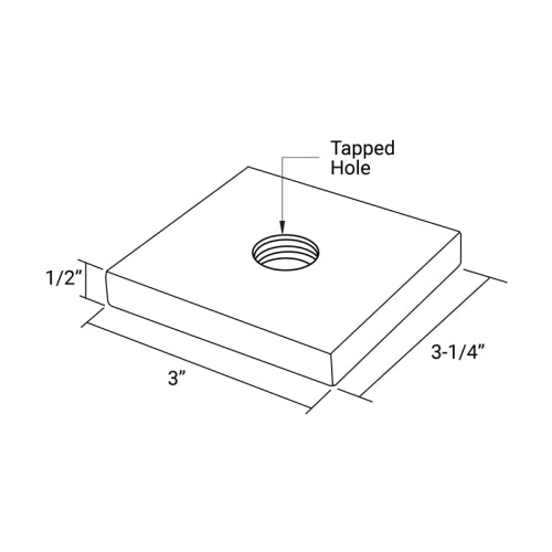 Base Shoe Weld Block 10pk - Steel