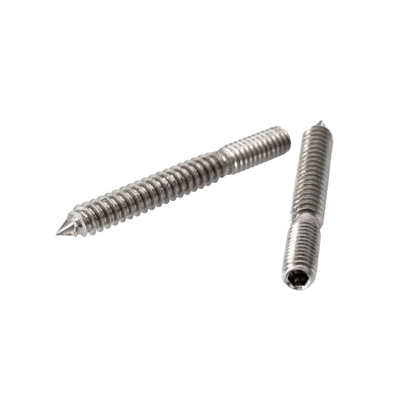 3/8"-16 Hanger Bolt - 3" Long - Stainless Steel