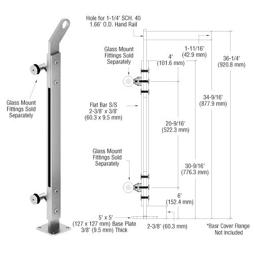 CRL Polished Stainless 36