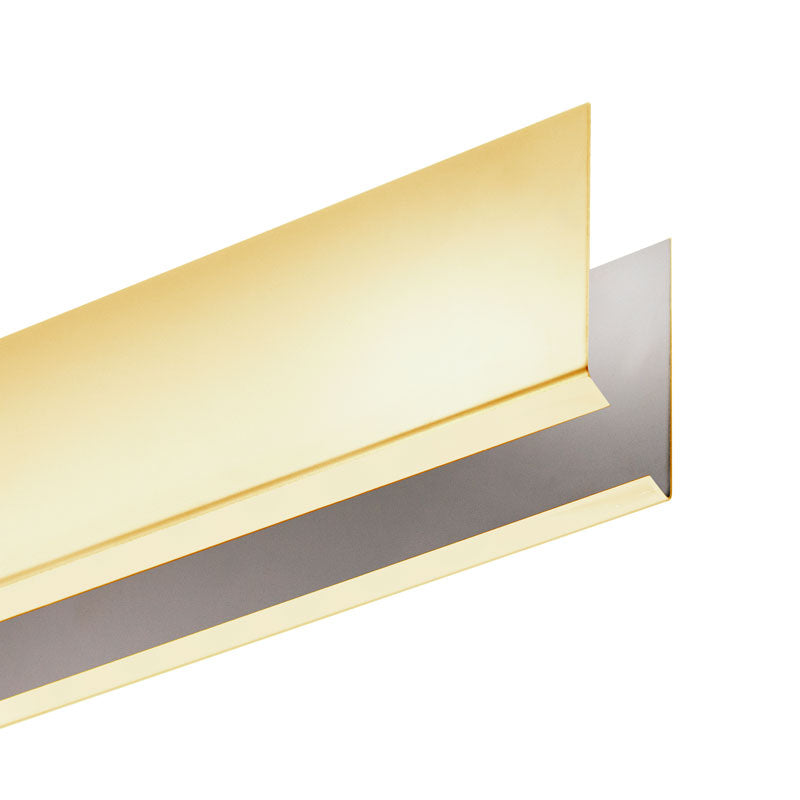 96" Long Cladding For Windscreen/Smoke Baffle - Polished Brass