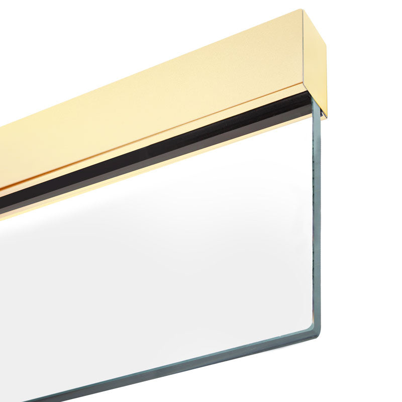 96" Long Cladding For Windscreen/Smoke Baffle - Polished Brass