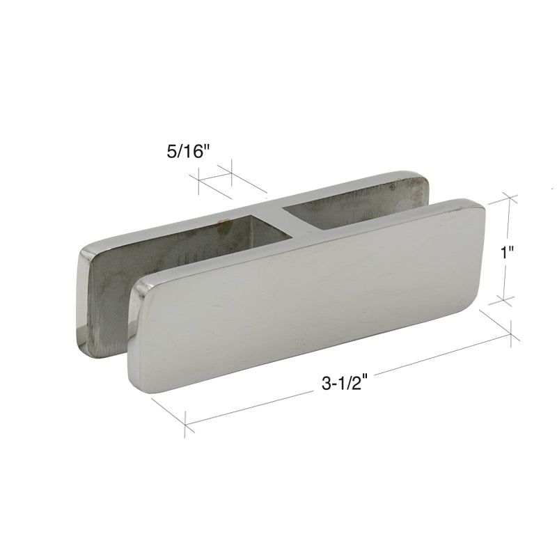 Stabilizing Glass Clamp 180 Degree Glass-To-Glass 1/2"-9/16" Glass