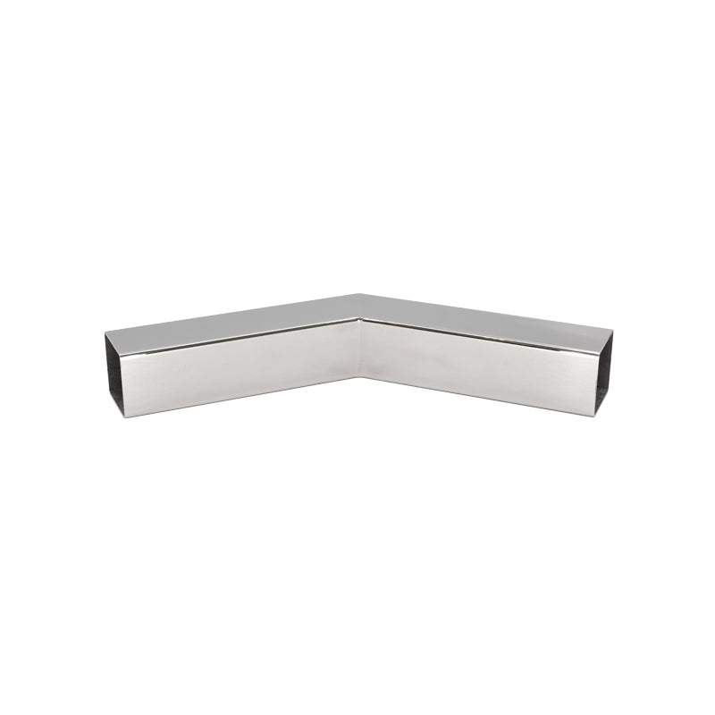 Handrail 135 Degree Corner - 1-1/2" Square - Brushed Stainless